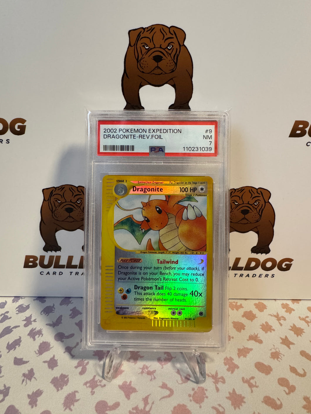 Dragonite 9/165 Expedition Rev.Holo PSA 7