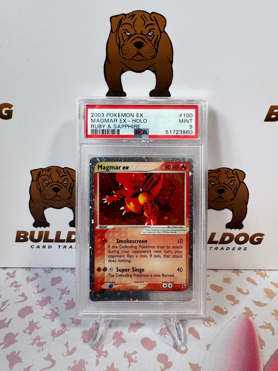 Magmar ex 100/109 Ruby & Sapphire PSA 9