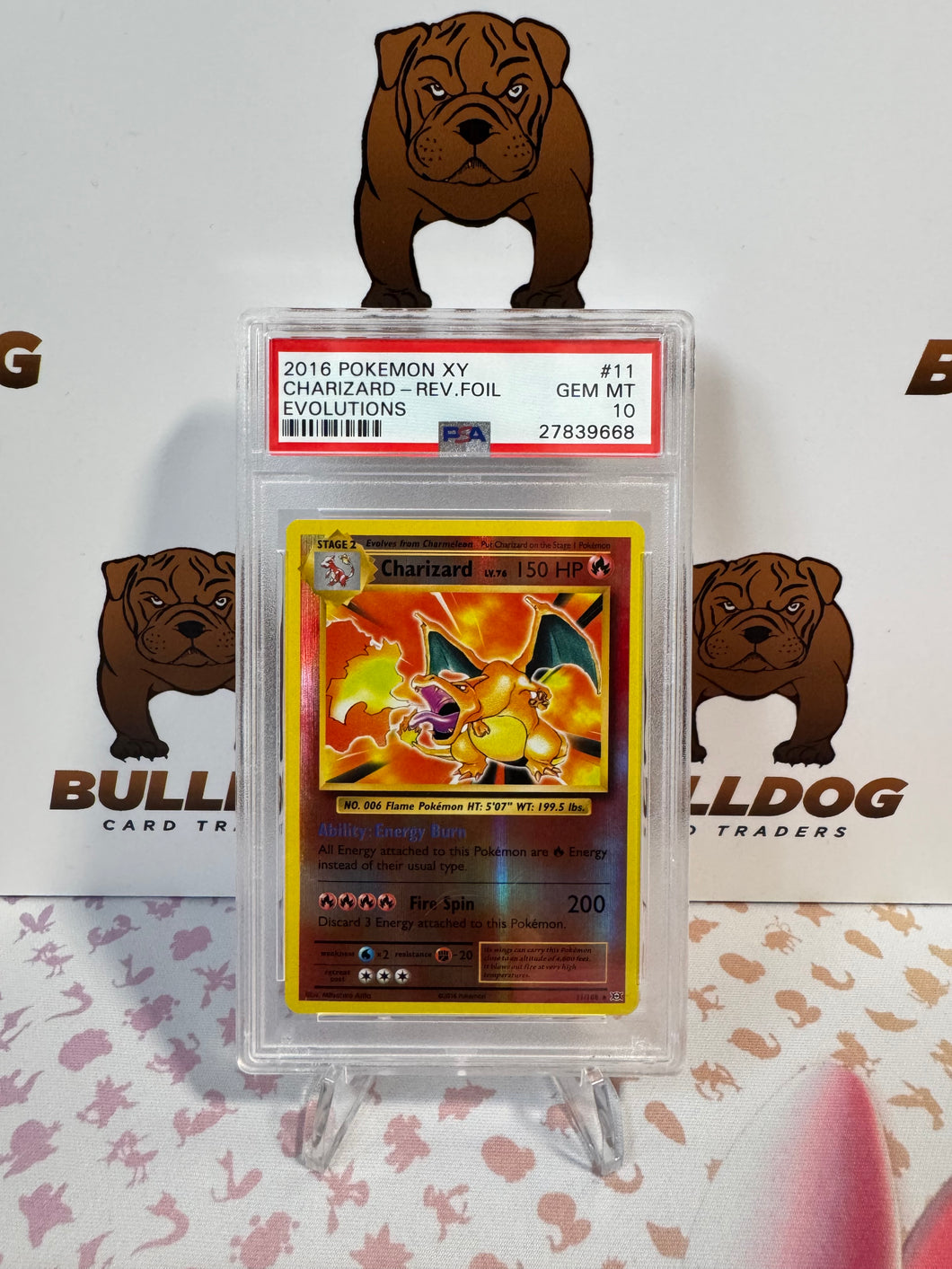 Charizard Reverse Holo 11/108 Evolutions PSA 10