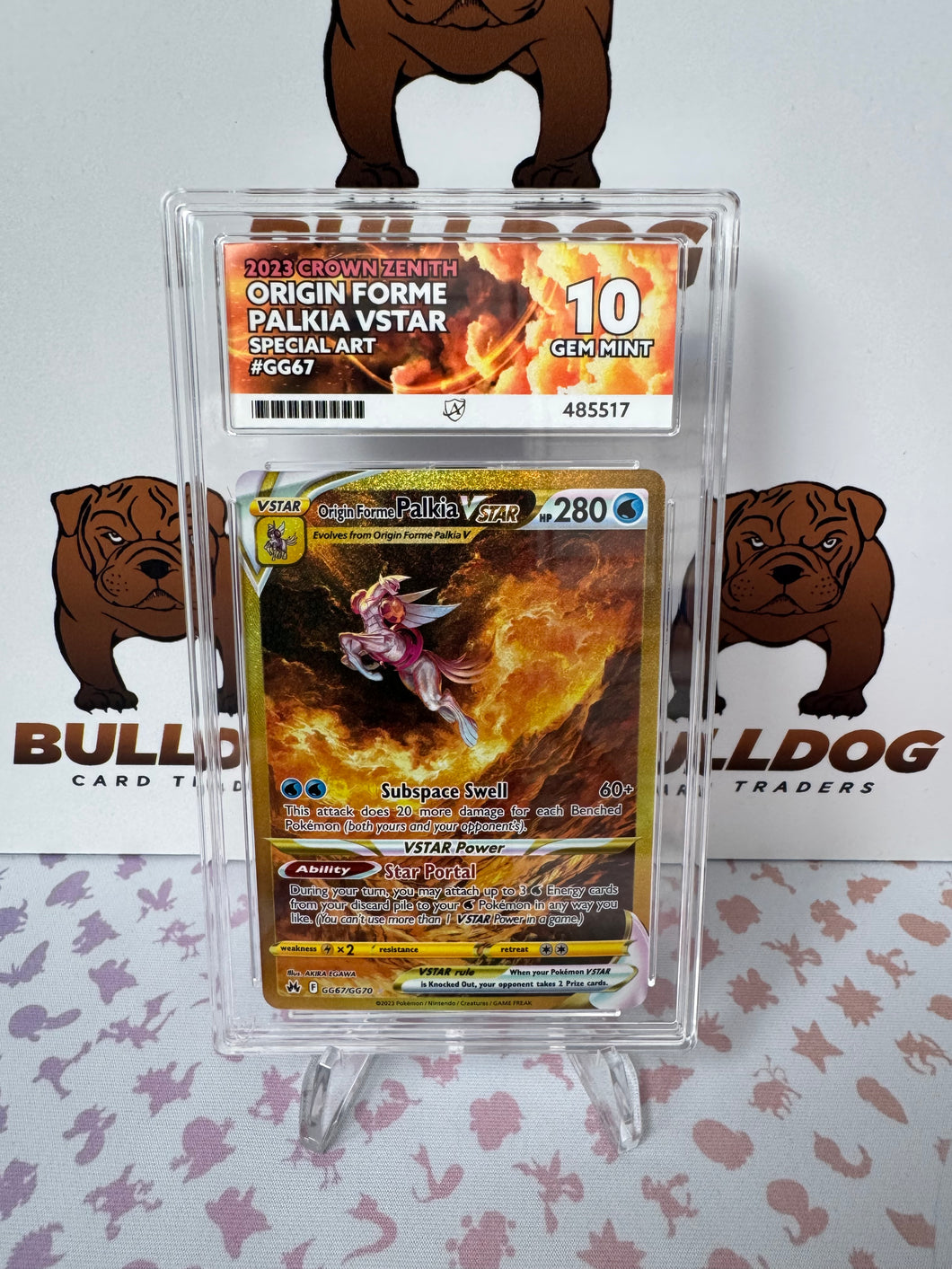 Origin Forme Palkia Vstar GG67/GG70 Crown Zenith ACE 10