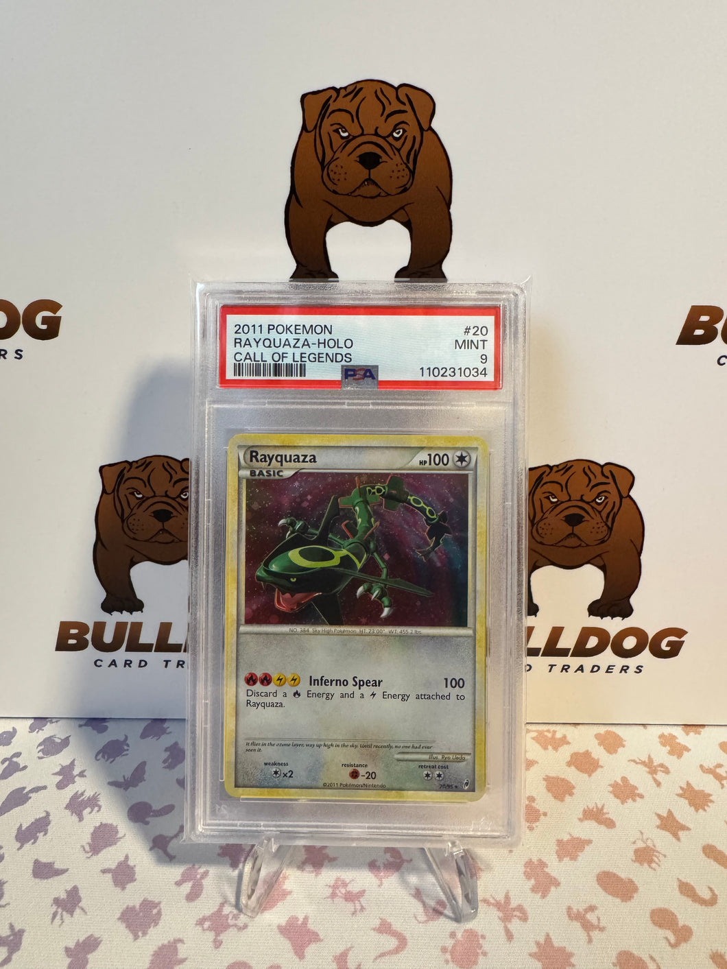 Rayquaza 20/95 Call of Legends Holo PSA 9