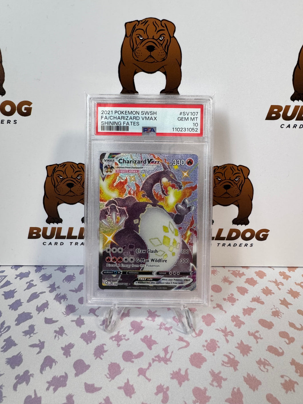 Charizard VMax Shining Fates SV107/SV122 PSA 10