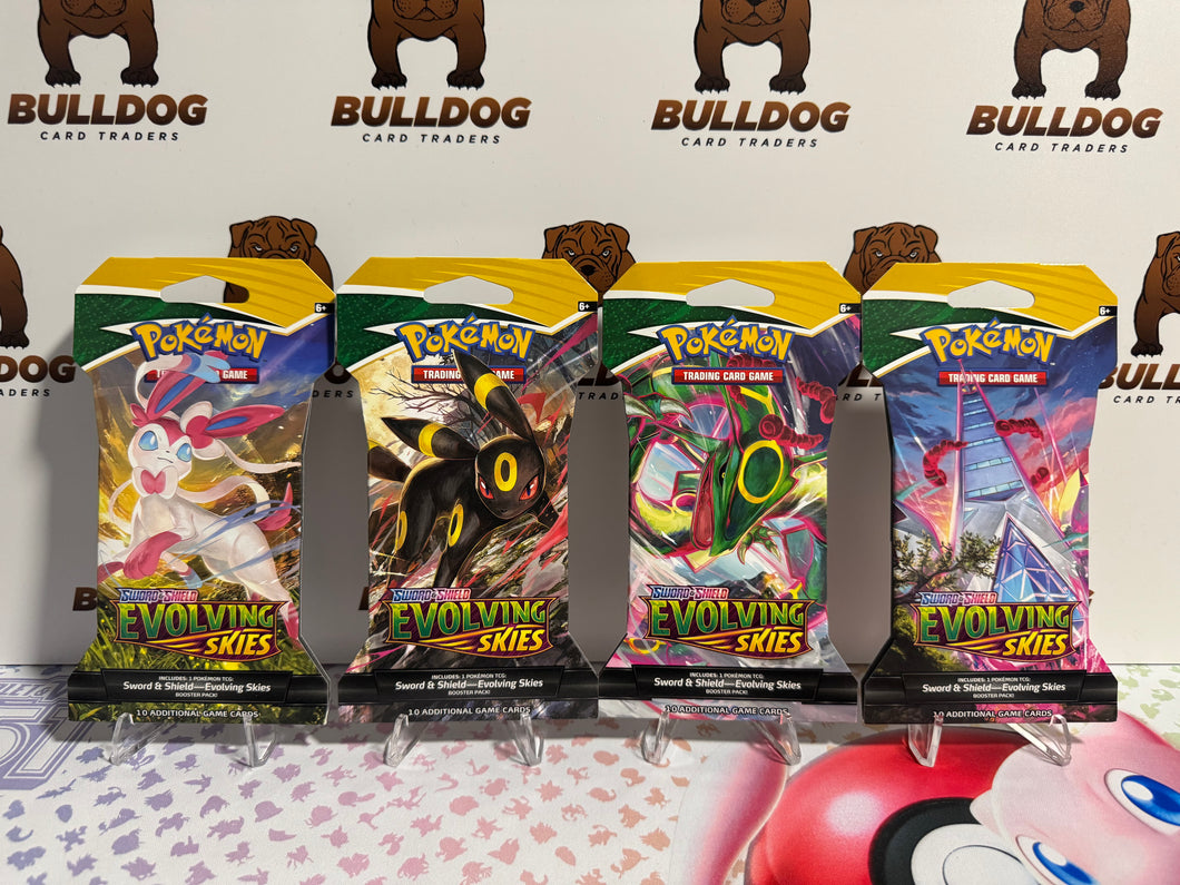 Evolving Skies Sleeved Booster Art Set (4x Booster Packs)