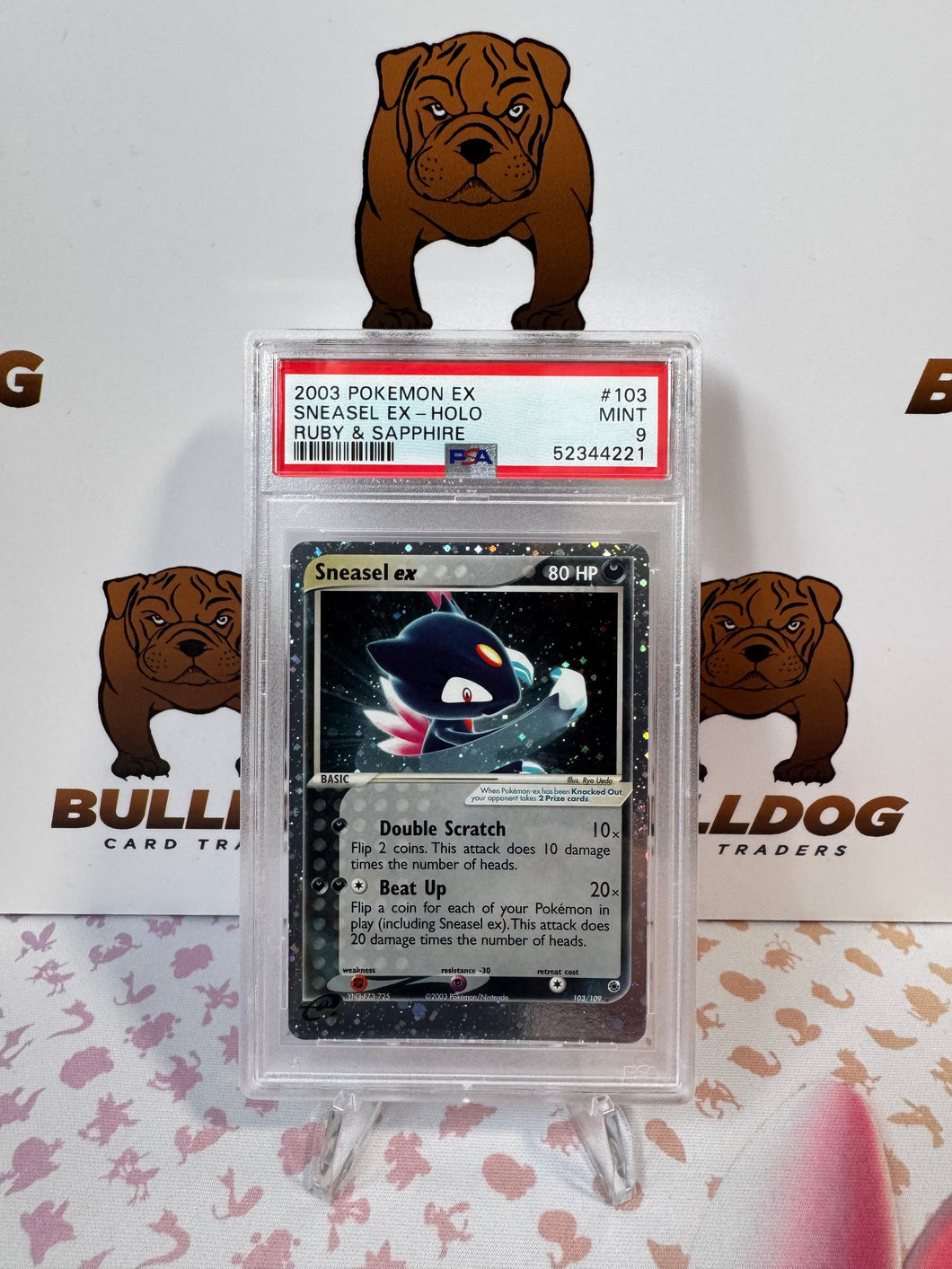 Sneasel ex 103/109 Ruby & Sapphire PSA 9