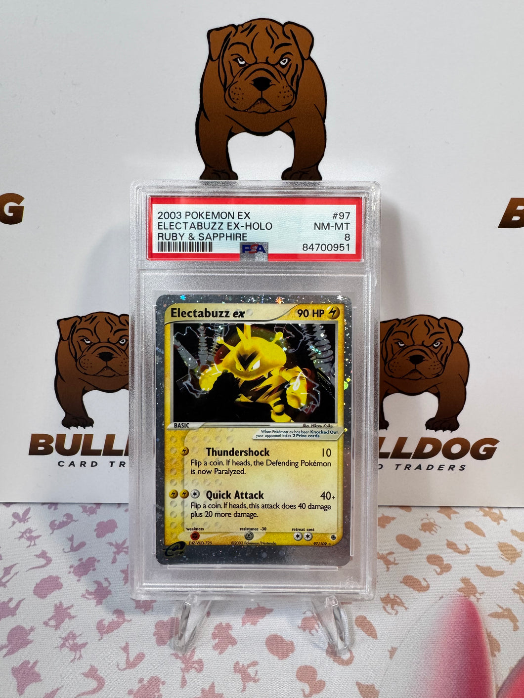 Electabuzz ex 97/109 Ruby & Sapphire PSA 8