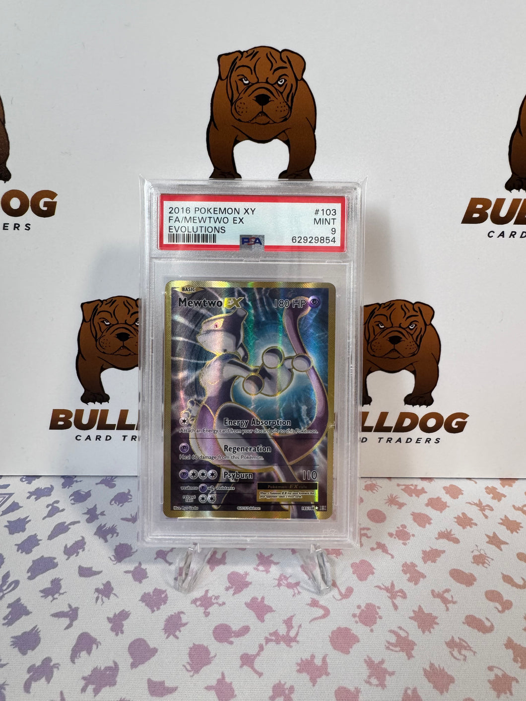 Mewtwo EX 103/108 Evolutions PSA 9